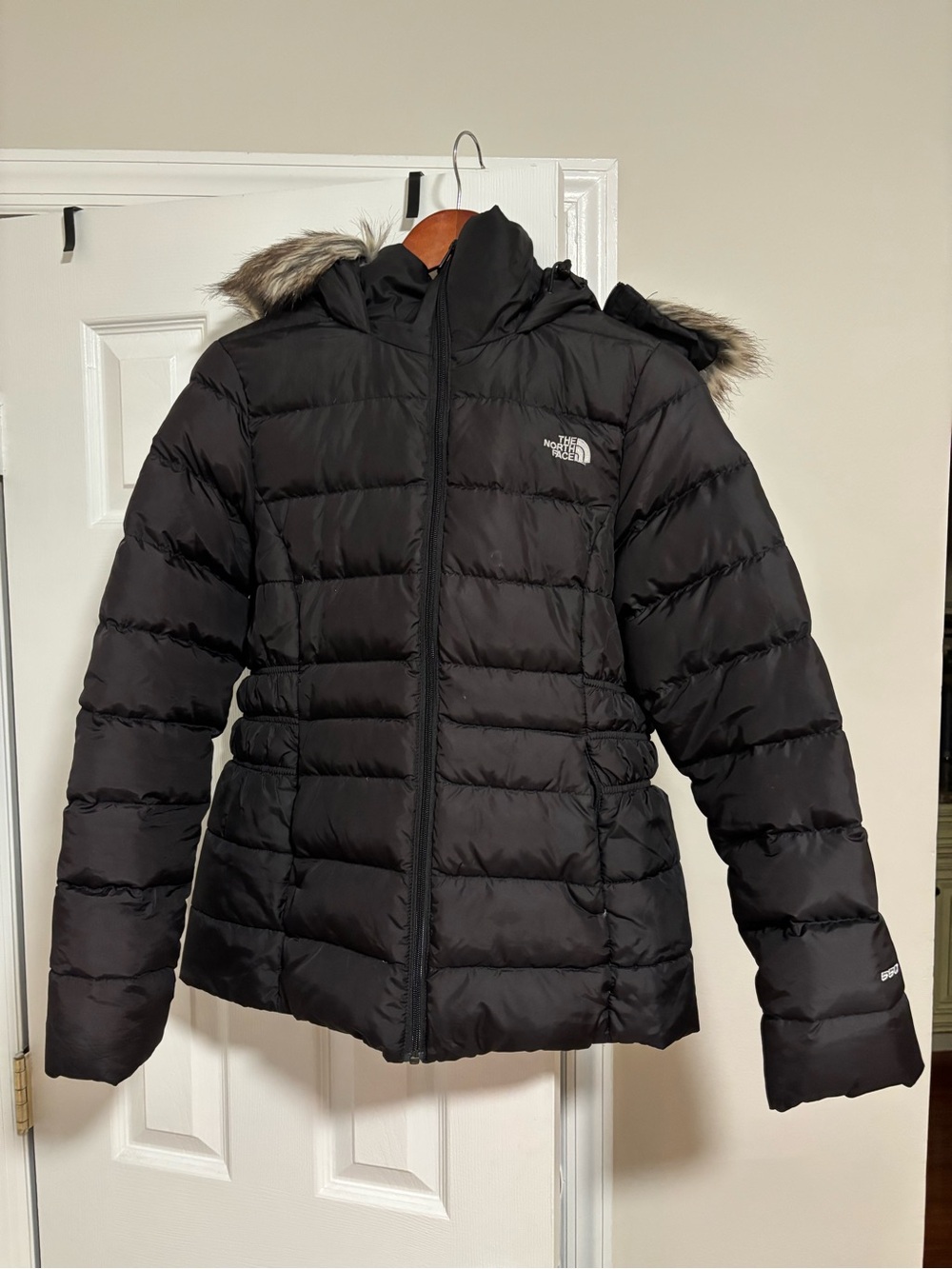 The North Face Women's Black Quilted Hooded Puffer Jacket